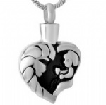 Stainless Steel Urn Cremation Pendant Memorial Jewelry