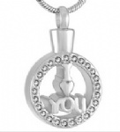 Stainless Steel Urn Cremation Pendant Memorial Jewelry