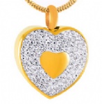 Stainless Steel Urn Cremation Pendant Memorial Jewelry