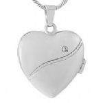 Stainless Steel Urn Cremation Pendant Memorial Jewelry