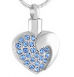 Stainless Steel Urn Cremation Pendant Memorial Jewelry