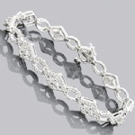 Hip Hop Sterling Silver Bracelet Bling Jewelry