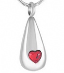 Stainless Steel Urn Cremation Pendant Memorial Jewelry