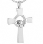 Stainless Steel Urn Cremation Pendant Memorial Jewelry