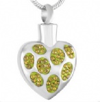 Stainless Steel Urn Cremation Pendant Memorial Jewelry