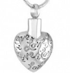 Stainless Steel Urn Cremation Pendant Memorial Jewelry