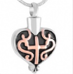Stainless Steel Urn Cremation Pendant Memorial Jewelry