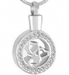 Stainless Steel Urn Cremation Pendant Memorial Jewelry