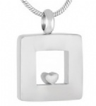 Stainless Steel Urn Cremation Pendant Memorial Jewelry