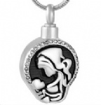 Stainless Steel Urn Cremation Pendant Memorial Jewelry