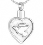 Stainless Steel Urn Cremation Pendant Memorial Jewelry