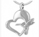 Stainless Steel Urn Cremation Pendant Memorial Jewelry