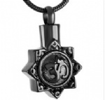 Stainless Steel Urn Cremation Pendant Memorial Jewelry