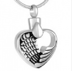 Stainless Steel Urn Cremation Pendant Memorial Jewelry