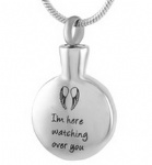 Stainless Steel Urn Cremation Pendant Memorial Jewelry