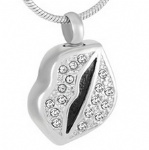 Stainless Steel Urn Cremation Pendant Memorial Jewelry
