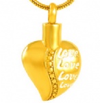 Stainless Steel Urn Cremation Pendant Memorial Jewelry