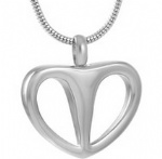 Stainless Steel Urn Cremation Pendant Memorial Jewelry