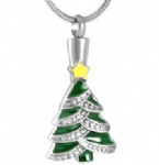 Stainless Steel Urn Cremation Pendant Memorial Jewelry