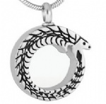 Stainless Steel Urn Cremation Pendant Memorial Jewelry