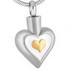 Stainless Steel Urn Cremation Pendant Memorial Jewelry