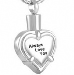 Stainless Steel Urn Cremation Pendant Memorial Jewelry