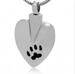 Footprint Stainless Steel Cremation Pendant