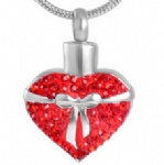 Stainless Steel Urn Cremation Pendant Memorial Jewelry