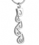 Stainless Steel Urn Cremation Pendant Memorial Jewelry