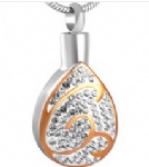 Stainless Steel Urn Cremation Pendant Memorial Jewelry