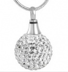 Stainless Steel Urn Cremation Pendant Memorial Jewelry