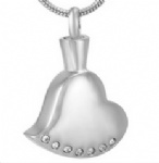 Stainless Steel Urn Cremation Pendant Memorial Jewelry