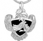 Stainless Steel Urn Cremation Pendant Memorial Jewelry