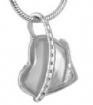 Stainless Steel Urn Cremation Pendant Memorial Jewelry