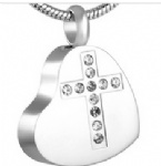 Stainless Steel Urn Cremation Pendant Memorial Jewelry