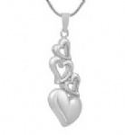 Stainless Steel Urn Cremation Pendant Memorial Jewelry
