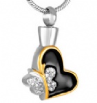 Stainless Steel Urn Cremation Pendant Memorial Jewelry