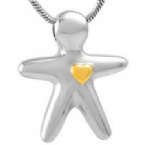 Stainless Steel Urn Cremation Pendant Memorial Jewelry