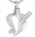 Stainless Steel Urn Cremation Pendant Memorial Jewelry