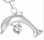 Stainless Steel Urn Cremation Pendant Memorial Jewelry