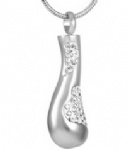 Stainless Steel Urn Cremation Pendant Memorial Jewelry