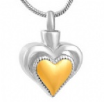 Stainless Steel Urn Cremation Pendant Memorial Jewelry