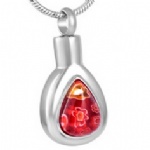 Stainless Steel Urn Cremation Pendant Memorial Jewelry