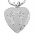 Stainless Steel Urn Cremation Pendant Memorial Jewelry