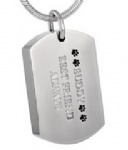 Stainless Steel Urn Cremation Pendant Memorial Jewelry