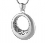 Stainless Steel Urn Cremation Pendant Memorial Jewelry