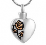 Stainless Steel Urn Cremation Pendant Memorial Jewelry