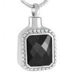 Stainless Steel Urn Cremation Pendant Memorial Jewelry