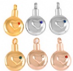 Stainless Steel Urn Cremation Pendant Memorial Jewelry