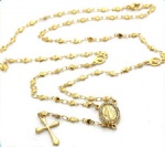 Stainless Steel Rosary Catholic Necklace Jesus